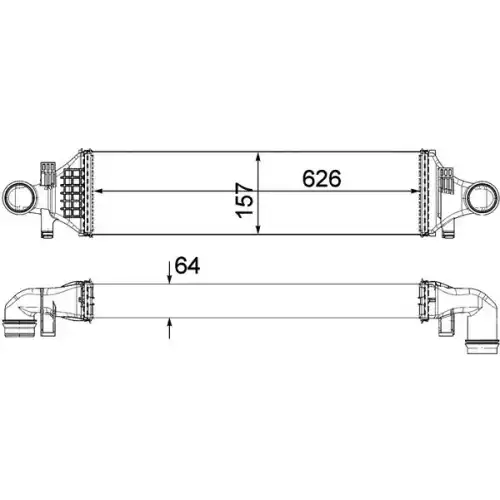 MAHLE Turbo İntercool radyatörü CI480000P