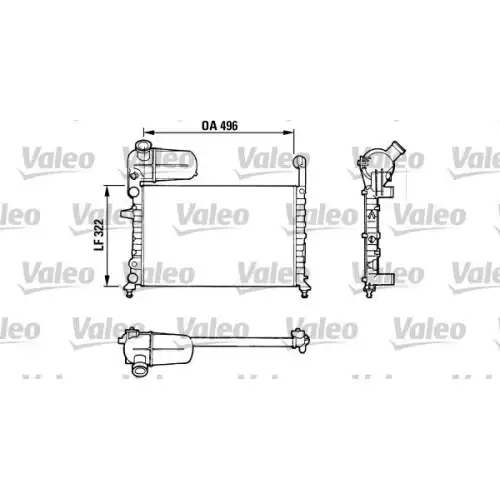 VALEO Motor Su Radyatörü 811070