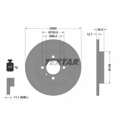 TEXTAR Ön Fren Diski 92026400