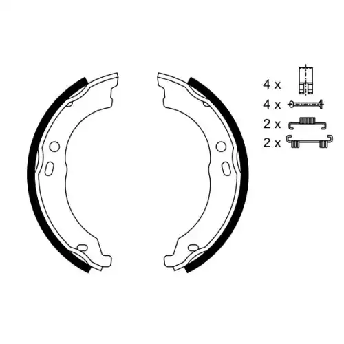 BOSCH El Fren Balatası Kampana 0986487726