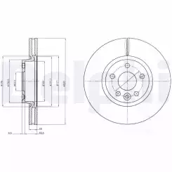 DELPHI Ön Fren Diski BG4094