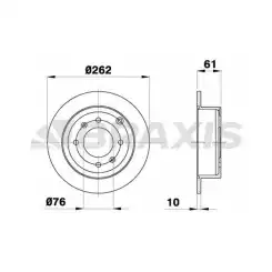 BRAXIS Arka Fren Diski AE0369