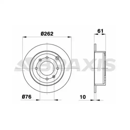 BRAXIS Arka Fren Diski AE0369