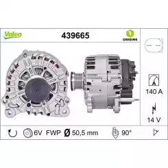 VALEO Alternatör 12 V 140A 439665