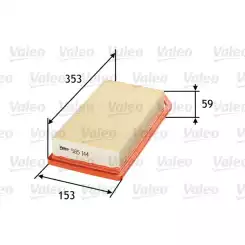 VALEO Hava Filtre 585144