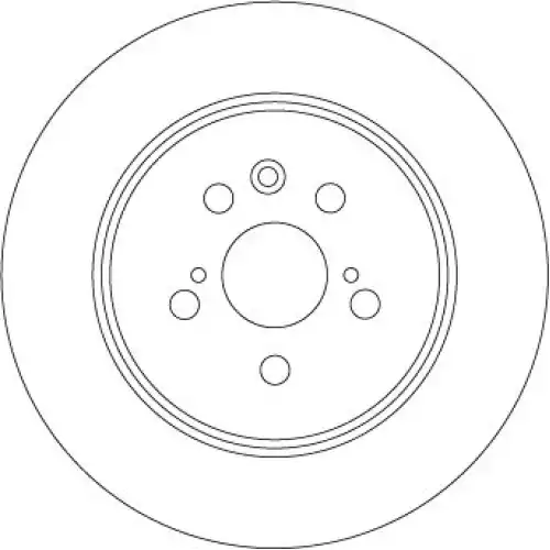 TRW Arka Fren Diski Düz DF4480