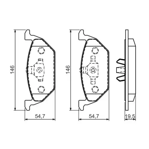 BOSCH Ön Fren Balatası Tk 0986494505