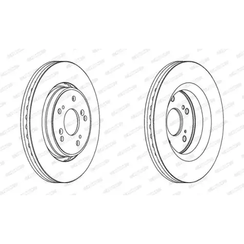 FERODO Ön Fren Diski Havalı 293.5mm Takım DDF1820C