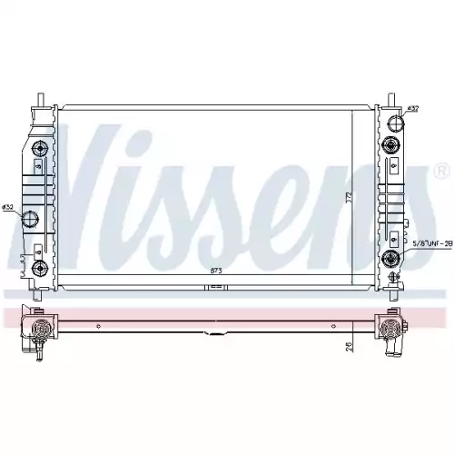 NISSENS Motor Su Radyatörü 69016