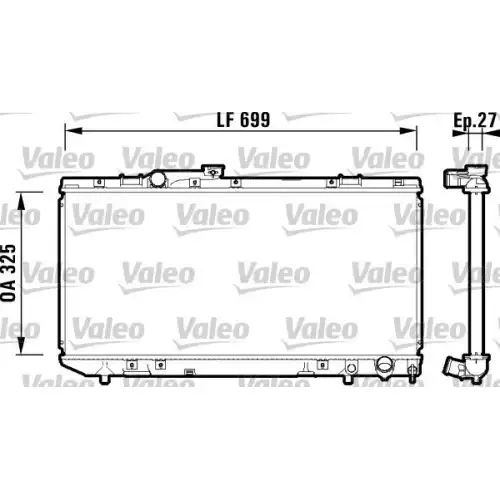 VALEO Motor Su Radyatörü 734181