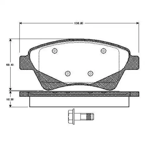 BOSCH Ön Fren Balatası Tk 0986TB2852