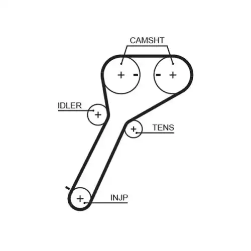 GATES Eksantrik Triger Kayışı 103 Diş 5651XS