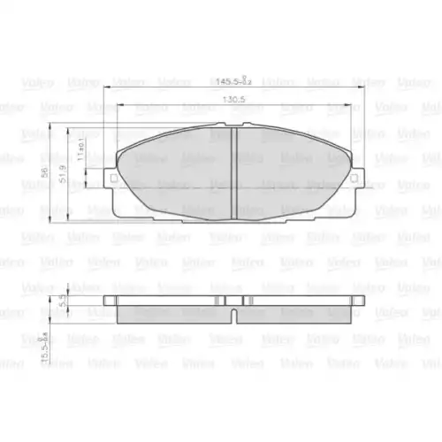 VALEO Ön Fren Balatası Tk 872680