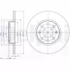 DELPHI Ön Fren Diski 257Mm BG4155