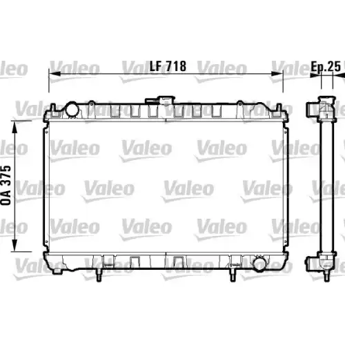 VALEO Motor Su Radyatörü 734128