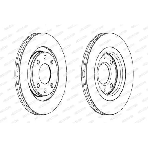 FERODO Ön Fren Diski Havalı 266Mm DDF192