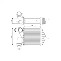 VALEO Turbo İntercooler Radyatörü 818726