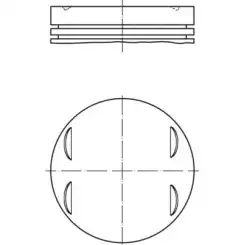 MAHLE Motor Pistonu 84.00mm 0832000