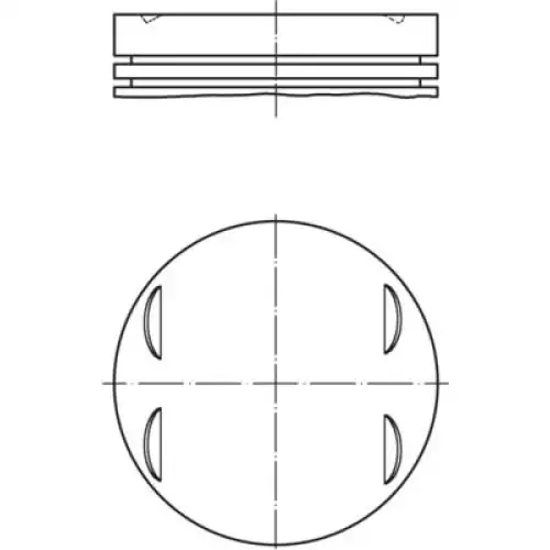 MAHLE Motor Pistonu 84.50mm 0831302