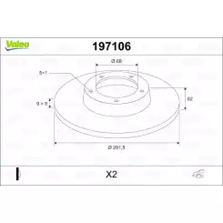 VALEO Arka Fren Diski Tk 197106