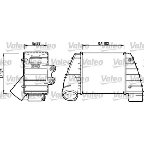 VALEO Turbo İntercool radyatörü 817487