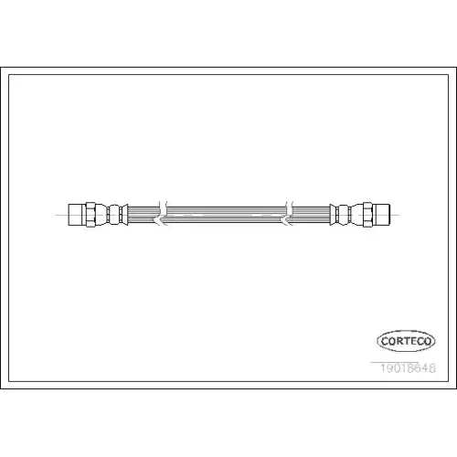 CORTECO Fren Hortumu Arka 222Mm 19018648