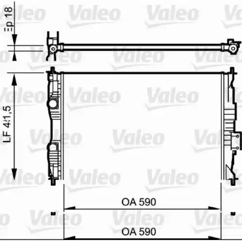 VALEO Motor Su Radyatörü 735118