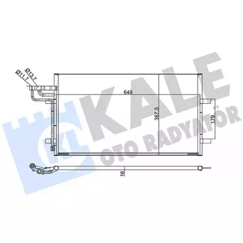 KALE Klima Radyatörü Kondanser 386100