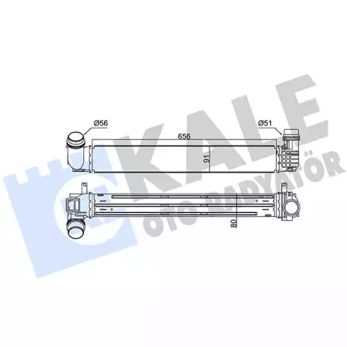 KALE Turbo Radyatörü İntercooler 345110