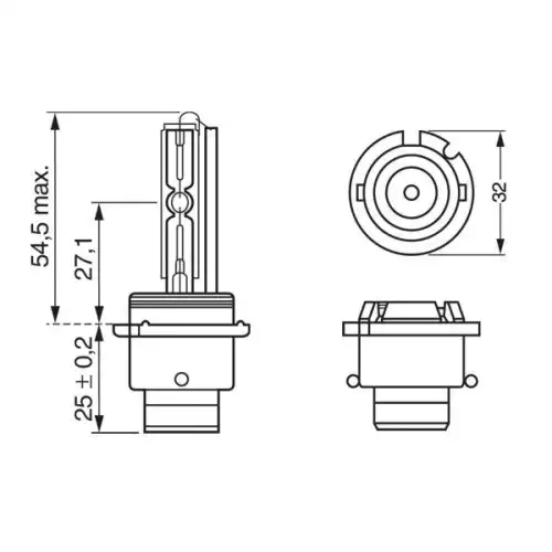 BOSCH Ampül 12V D2S Xenon 1987302904