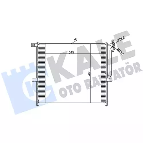 KALE Klima Radyatörü Kondanser 384800