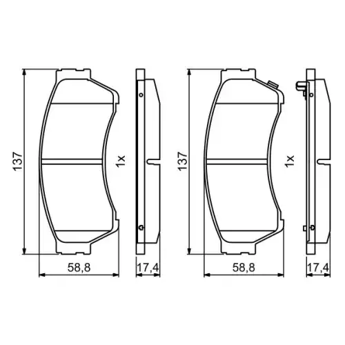 BOSCH Ön Fren Balatası Tk 0986494860