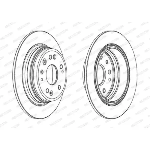 FERODO Arka Fren Diski Düz (282 6) DDF1933