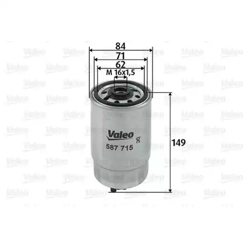 VALEO Yakıt Filtre Mazot 587715