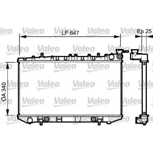 VALEO Motor Su Radyatörü 734152