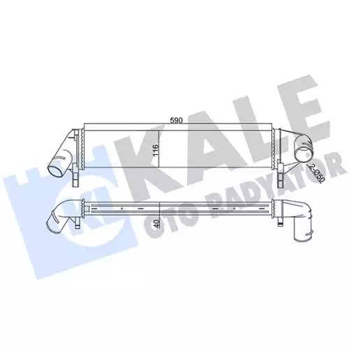 KALE Turbo Radyatörü Intercooler 345085