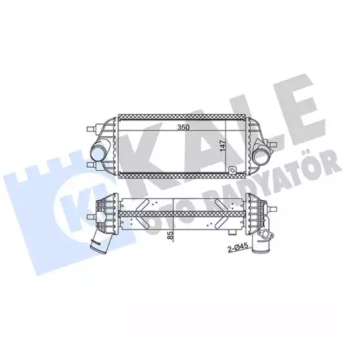 KALE Turbo Radyatörü Intercooler 344945