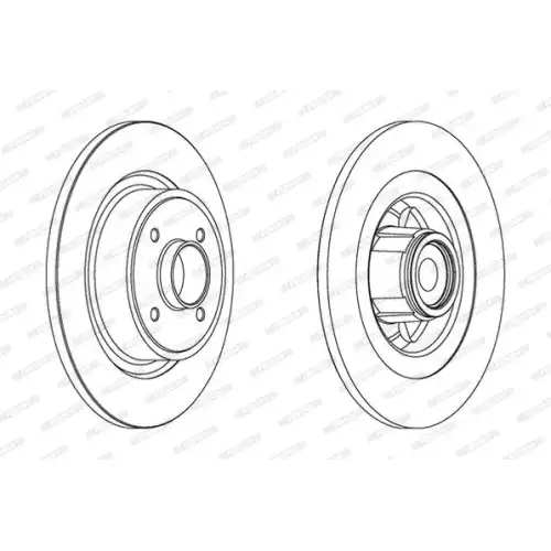 FERODO Arka Fren Diski Rulmanlı DDF1656-1