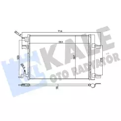 KALE Klima Radyatörü Kondanser 391100