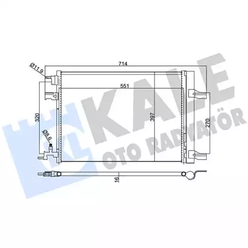KALE Klima Radyatörü Kondanser 391100