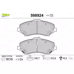 VALEO Ön Fren Balatası 598924