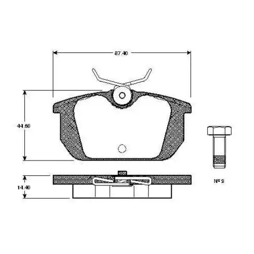 BOSCH Arka Fren Balatası Tk 0986TB2119