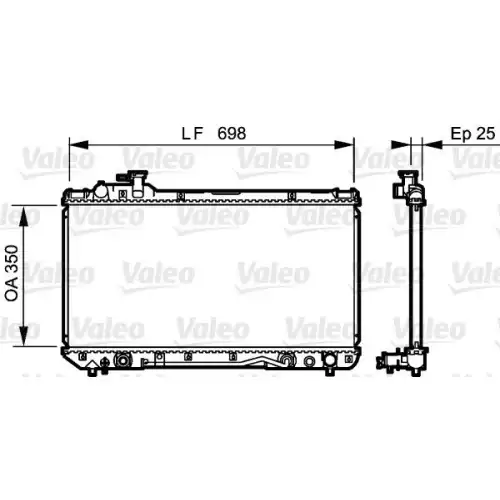 VALEO Motor Su Radyatörü 734466
