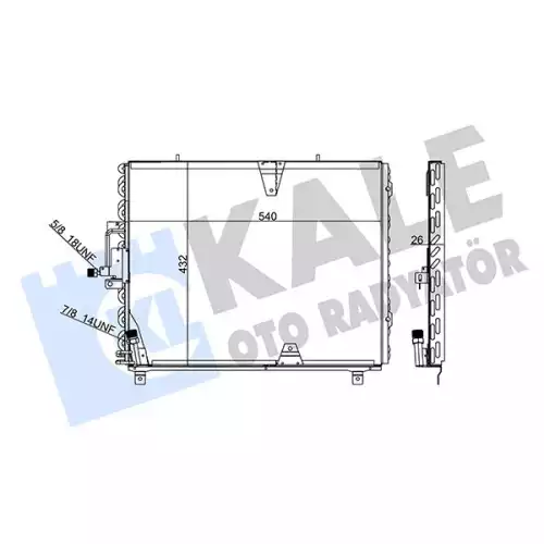 KALE Klima Radyatörü Kondanser 392700