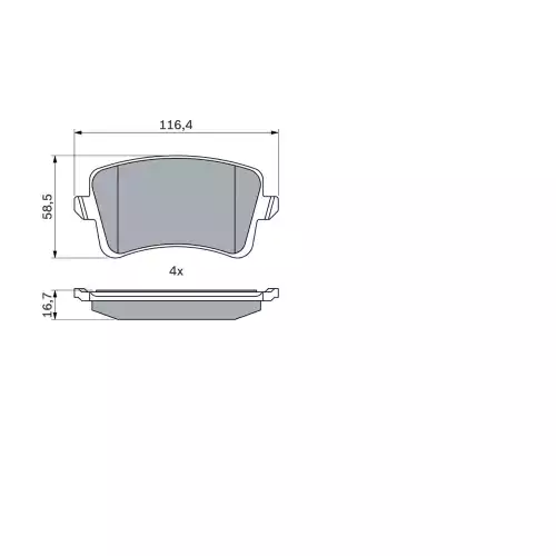 BOSCH Arka Fren Balatası Tk 0986494254