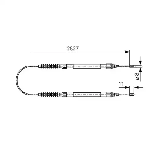 BOSCH El Fren Teli 2827 mm 1987477263