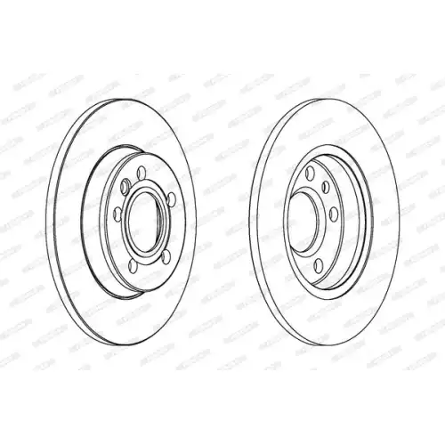 FERODO Arka Fren Diski düz DDF1012