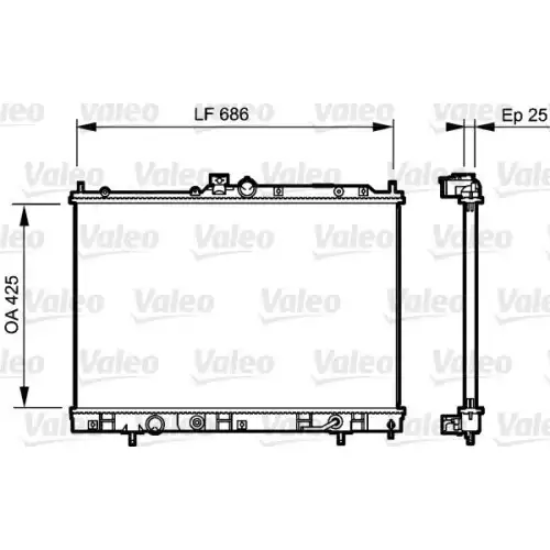 VALEO Motor Su Radyatörü 735202