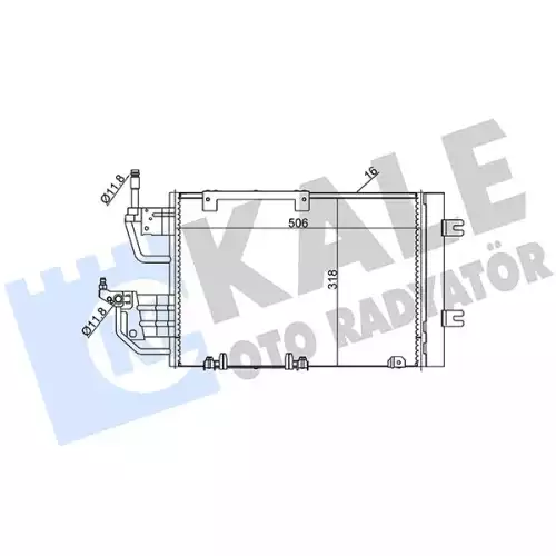KALE Klima Radyatörü Kondanser 393500