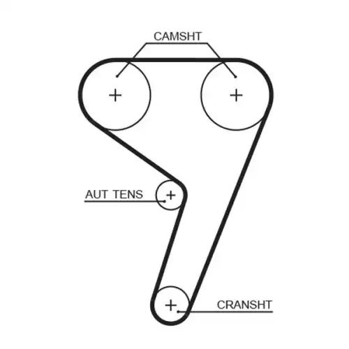 GATES Eksantrik Triger Kayış Seti K015433XS